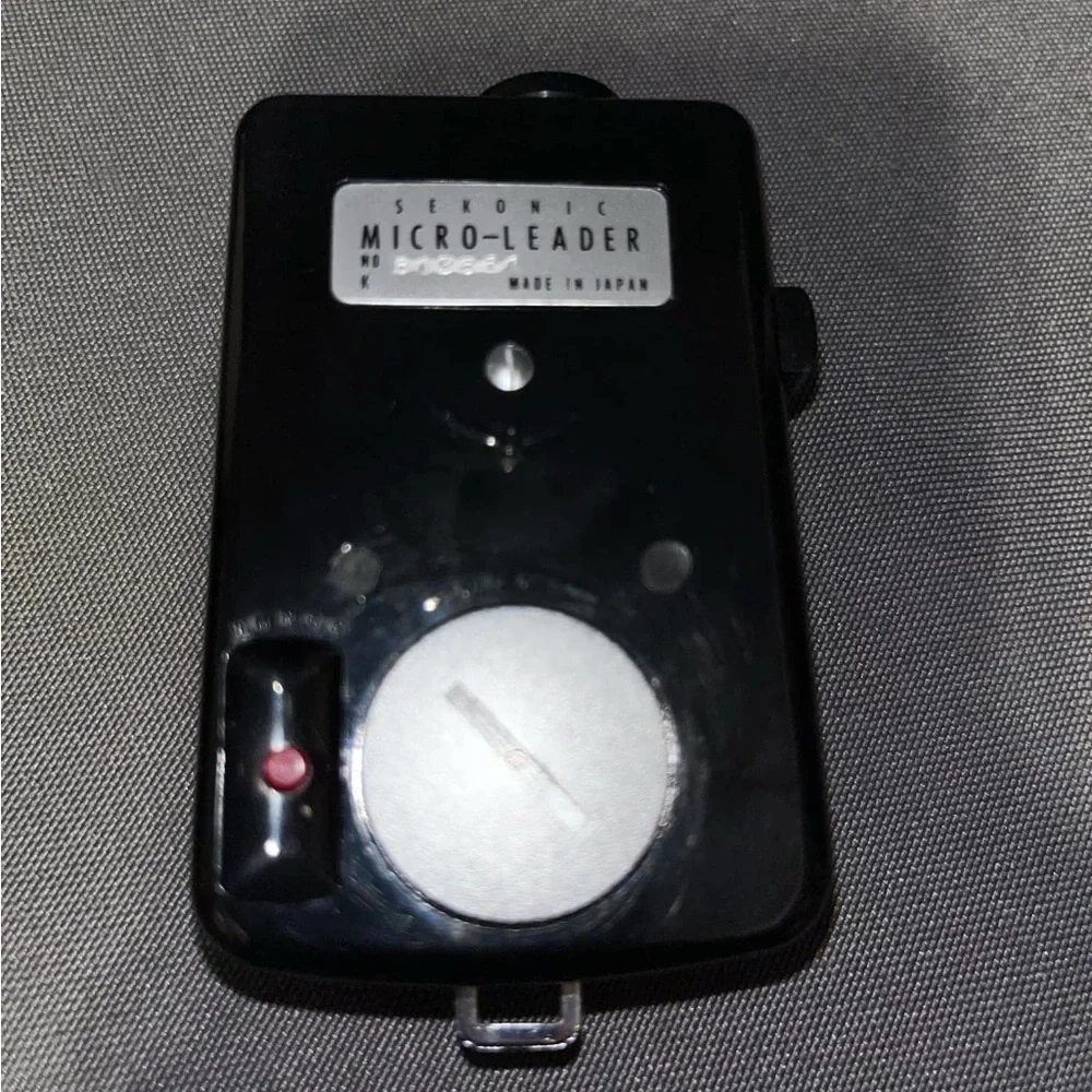 Sekonic Micro Leader Exposure Meter With Leather Case | Vintage Japan Untested